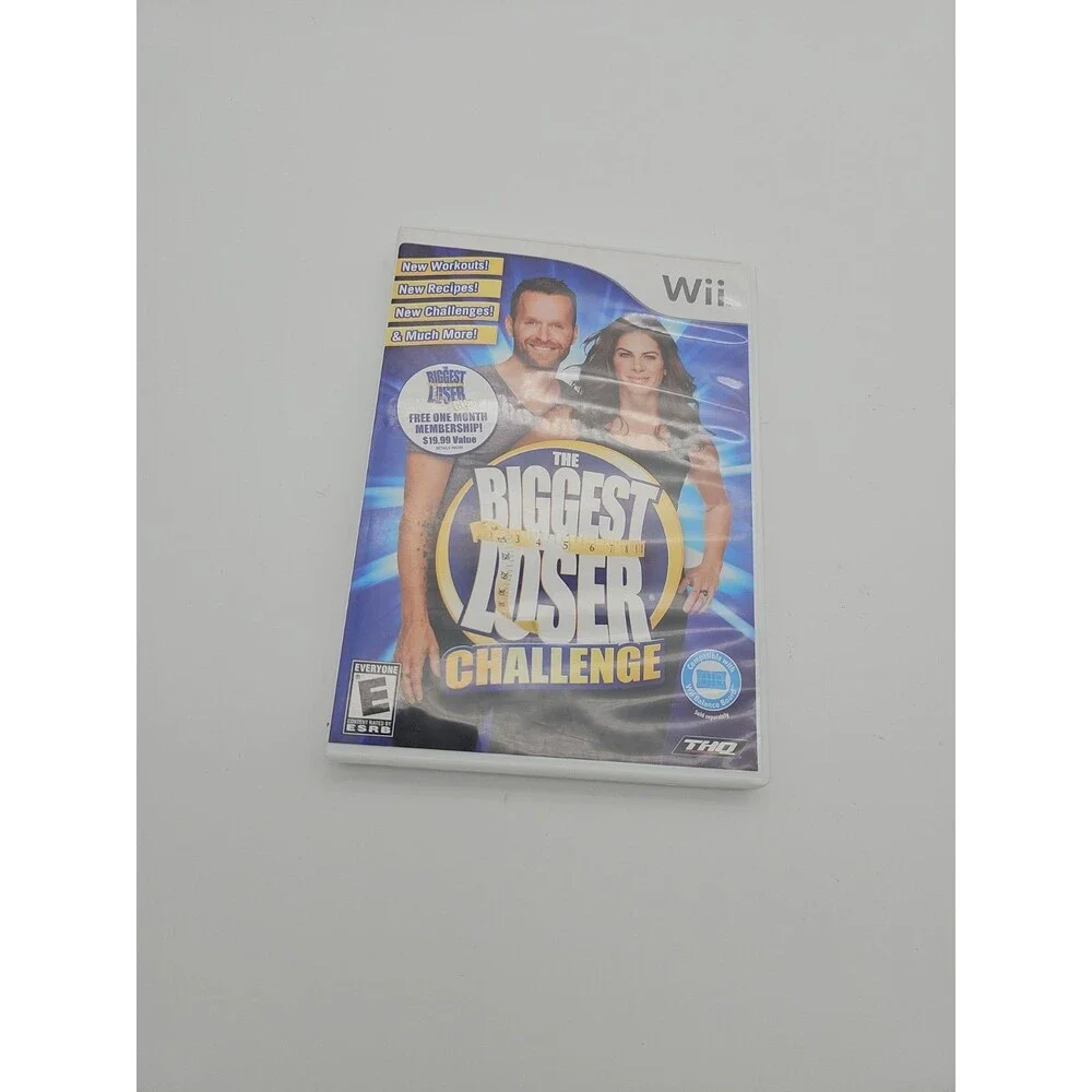 Jillian Michaels Fitness Ultimatum 2009 & Biggest Loser Challenge Wii Game Lot